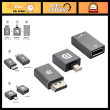 Mini DisplayPort to DisplayPort Adapter 4K 60Hz Ultra HD Extension Cable - 3 Pac picture