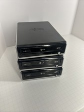 3 LG GE24NU30 External DVD Writer Super Multi 24x USB –Untested No Power Supply picture