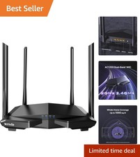 AC1200 Smart WiFi Router, High Speed Dual Band Wireless Internet Router with ... picture