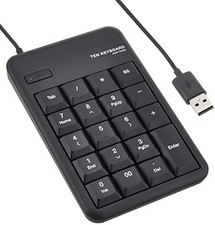 ELECOM Wired Membrane Numeric Keypad Medium Size 10 Million Keystroke Durability picture