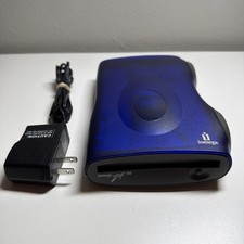 IOMEGA ZIP 100 USB POWERED EXTERNAL DRIVE MODEL Z100USBNC 100MB BLUE picture