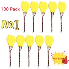 LOT 100X CMOS Bios Battery For Lenovo Acer HP Dell Asus Toshiba IBM CR2032 2-Pin picture