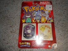 VTG 2000 Pokémon Pikachu #25 & Gengar #94 Collectable PC/MAC CD Games, VERY RARE picture