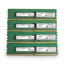 Lot of 4 Micron 4GB DDR4-2133 PC4-2133P ECC Registered RDIMM Server Memory picture