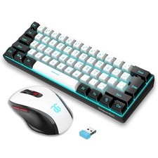 2.4G Wireless Gaming Keyboard and Mouse Combo, Include Mini 60% Merchanical F... picture