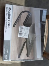 Incipio Monitor Riser Stand - Ergonomic Computer Desk Shelf - Black picture