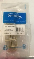  Dynacom 6 Port Decor Mounting Frame 10600-PDF6-IV  Ivory (Lot of 5)  picture