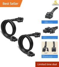 MSI Power Supply 2 Pack PCIe Cables - 8 Pin Male Connections for Graphics Cards picture