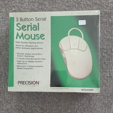 Precision Instruments 3 Button Serial Mouse - Vintage, New in Original Wrap picture