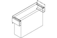 Chatsworth - 11583-719 - Vertical Wall Bracket, Flush Mount, Mounts up to 3U of picture