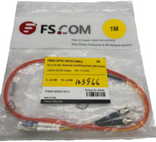 Lot of 10x LC-ST Duplex 1M Multimode Fiber Jumper FS.COM picture
