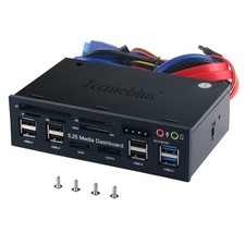 TCC-QL5E 5.25 Inch PC Multifunction Dashboard Media Front Panel, with SATA e-... picture
