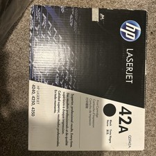 HP 42A Genuine Black LaserJet Toner Cartridge Q5942A for 4240 4250 4350 picture