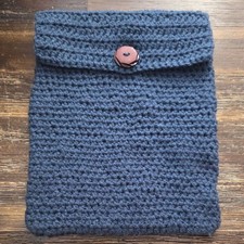 Handmade Navy Crochet Pouch picture
