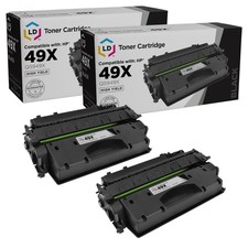 LD Compatible Replacements for HP 49X / Q5949X 2PK HY Black Toner Cartridges picture
