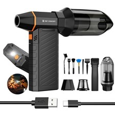 2-in-1 Magnetic Compressed Air Duster with LED Light - Blower & Suction Tool picture