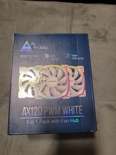 Montech AX120 PWN WHITE 3 IN 1 Pack With Fan Hub picture