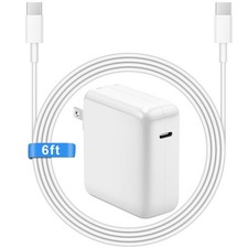 Charger for MacBook Air Pro 118W 96W 87W 61W USB C Fast Power 6FT, White picture
