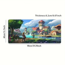 1pc Large-sized Esports Gaming Mouse Pad Featuring a Fresh Pattern of a Fantas picture