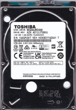 MQ04UBD200 rev: AZA AE12/JT0B0U p/n: HDKBD77AZA31 T JAN/2023 2TB USB 3.0 TOSHIBA picture