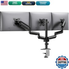 HUANUO Triple Monitor Mount for 13-27 inch Screens VESA 75x75/100x100mm picture