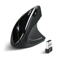 PERIMICE-713 Wireless Ergonomic Vertical Mouse - 800/1200/1600 DPI - Right Ha... picture