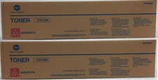 2 Genuine Factory Sealed Konica Minolta TN613 Magenta Toner Cartridges picture