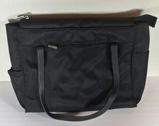 Samsonite Black Laptop Tote Bag Nylon Work Travel Bag Zip Top picture