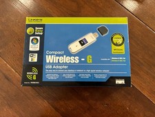 Vintage Legacy, Linksys Compact Wireless-G USB Adapter, Model WUSB54GC, NIB plus picture
