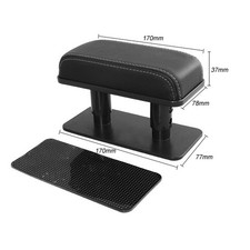 Car Armrest Pad Left Elbow Support Universal Leather Arm Rest Cushion Suppo XGSZ picture