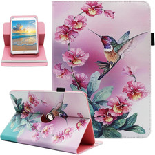 Universal 10 10.1 Inch Android Tablet Case,Pu Leather 360 Degree Rotating Multi- picture