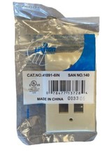 🔥Leviton 41091-6IN QuickPort Midsize Wallplate 6-Port Single ~ 5 Units🔥 picture