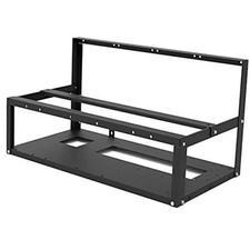 8GPU Mining Rig Frame, Steel Open Air Miner Mining Computer Frame Rig Case for picture