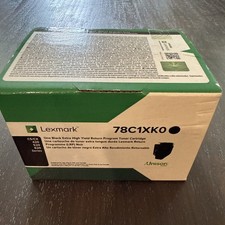 Genuine Lexmark 78C1XKO Black Extra High Yield Return Program Toner Cartridge picture