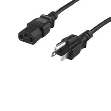 6FT-12FT Feet Shielded USA AC Power Cord NEMA5-15P to IEC320 C13 18AWG 10A 125V picture