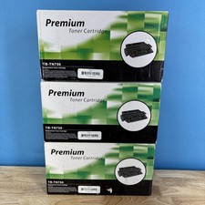 3 Pack Premium Toner Cartridge Black TB-TN750 For Brother Models picture