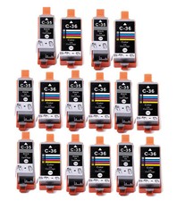 16 Pack Printer Ink Cartridges for PGI-35 CLI-36 Canon Pixma iP100 iP110 TR150 picture