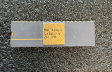 MOSTEK Z80 CPU MK3880P-4 Z80 CPU rare vintage CPU GOLD picture