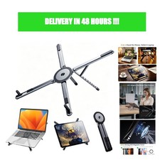 4-in-1 Foldable Laptop Stand Magnetic Phone Tablet Holder Aluminum picture
