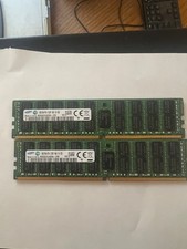Lot of 2 Samsung 16GB PC4-2133P 2Rx4 M393A2G40DB0-CPB0 SERVER Ram picture