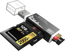 Micro SD Card Reader, 4-In-1 SD Card Reader to USB Adapter, Memory Card Reader picture