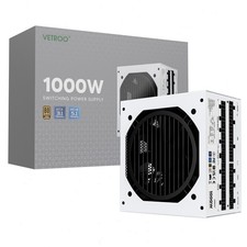 Vetroo 1000W Power Supply ATX 3.1 PCIE 5.1 Full Modular 80 Plus Gold PSU - White picture