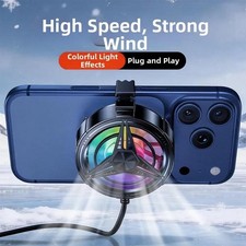Gaming Phone Cooler Fan USB Smart Thermal Regulation Rgb Light Radiator Heatsink picture