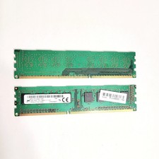 2x Micron 4GB DDR3-1600 PC3-12800U Desktop Memory Module HP 698650-154 (8GB) picture