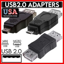 Micro Mini USB Adapter USB 2.0 Converter Coupler Gender Changer USB OTG Adapter picture