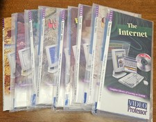 Vintage COMPUTER LEARNING VIDEO PROFESSOR CD-ROM 2002 set of 9 learning videos picture