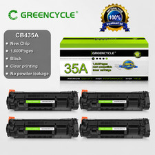 GREENCYCLE 4PK 35A CB435A Toner Cartridge for HP P1003 P1005 P1006 P1007 P1009 picture