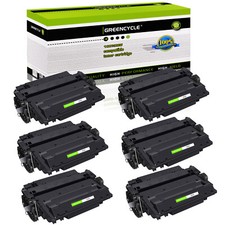 6 Pack CE255A 55A Toner fit for HP LaserJet Pro P3011 P3015D P3015n P3015X P3016 picture