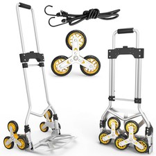 Heavy Duty Stair Climbing Dolly 220LBS 6 Wheels Telescoping Handle Portable Fold picture