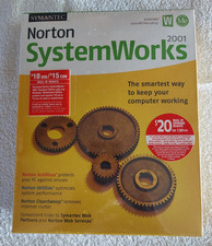 Norton SystemWorks 2001 SYMANTEC Antivirus, Utilities, Cleansweep, sealed in box picture